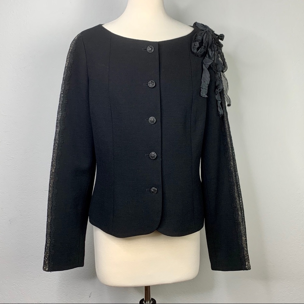 Rickie Freeman For Teri Jon Wool Evening Jacket